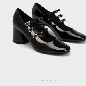 Charles and Keith Claudia 3 Strap Mary Janes